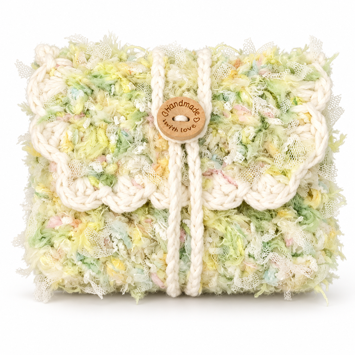 Livqento® Handmade Crochet Coin Purse – Soft Knitted Mini Wallet Pouch for Coins, Cash, Cards & Small Essentials