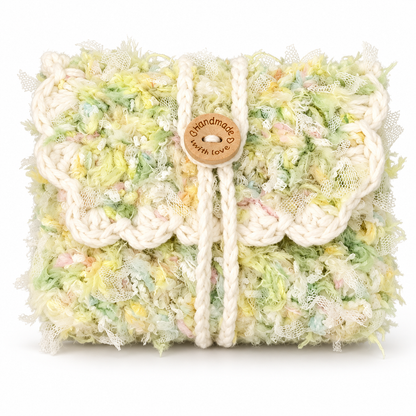 Livqento® Handmade Crochet Coin Purse – Soft Knitted Mini Wallet Pouch for Coins, Cash, Cards & Small Essentials